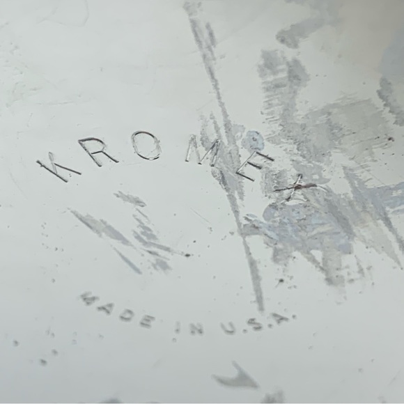 VTG KROMEX ICE BUCKET METAL&GREEN GRAIN COLOR WOODEN HANDLE & KNOB W/ICE TONGS - Picture 11 of 14